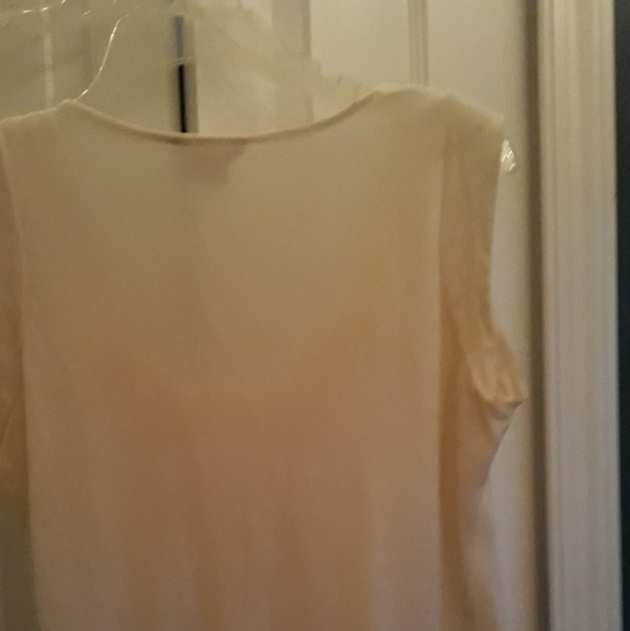 Michael Kors cream top size medium petite - Picture 2 of 4
